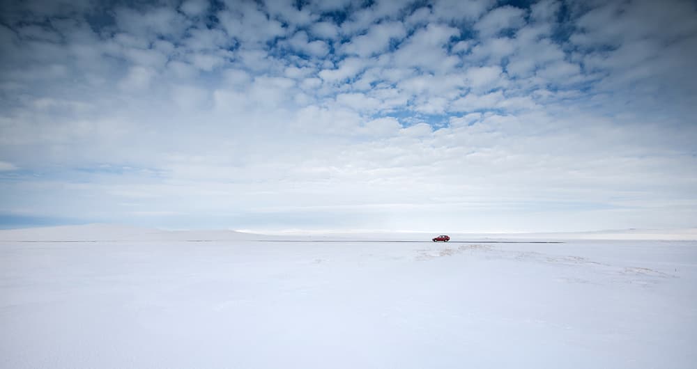 Winter's Open Road by Keller — canvas wall art