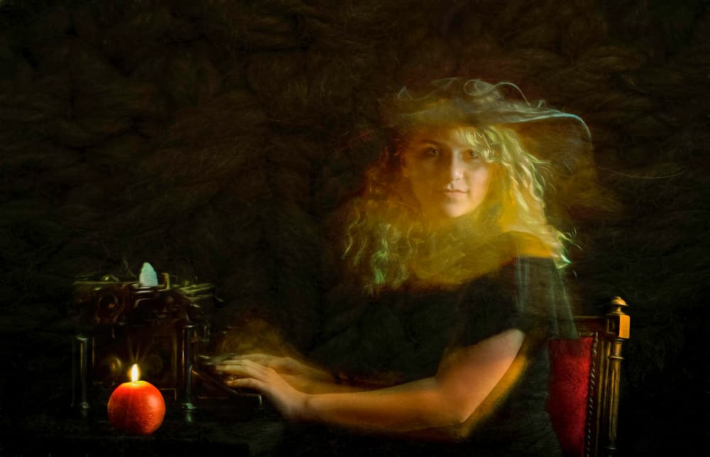 Mysterious Witch Glow by Luc Stalmans — canvas wall art
