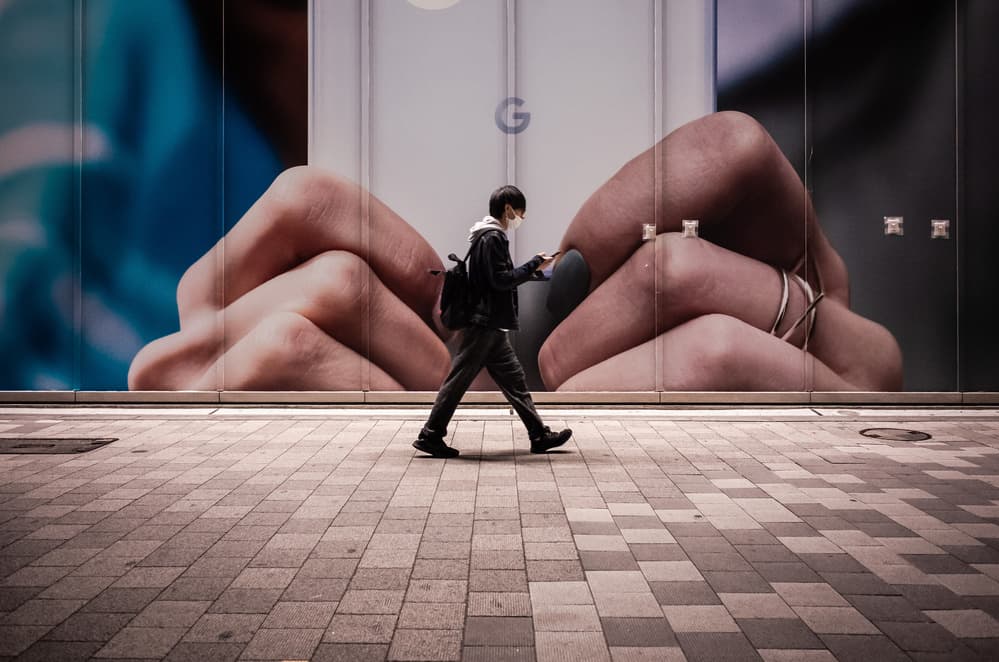 Smartphone zombie by Tetsuya Hashimoto — canvas wall art