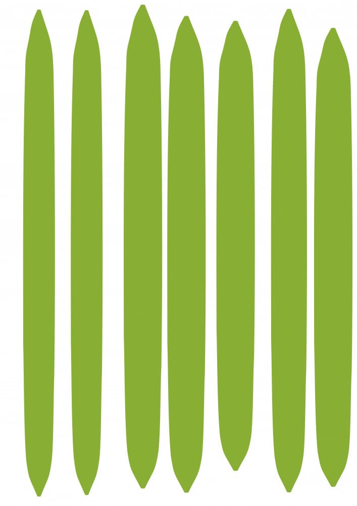 Modern Green Shapes by Nicholas — canvas wall art