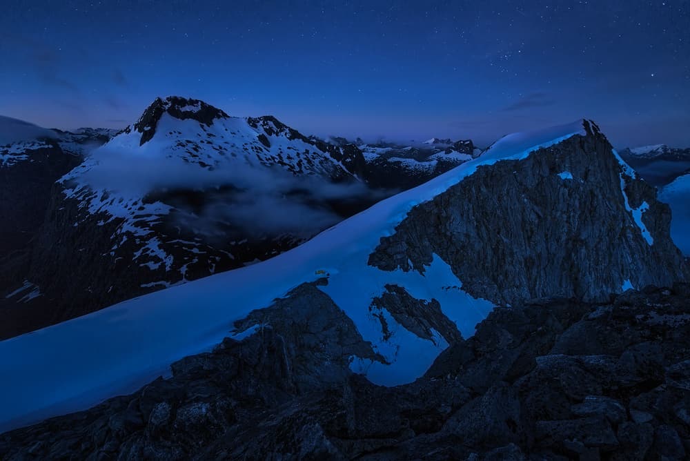Alpine Night Sky by Yan Zhang — canvas wall art