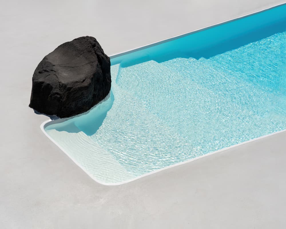 Black Rock Pool by Minorstep — canvas wall art