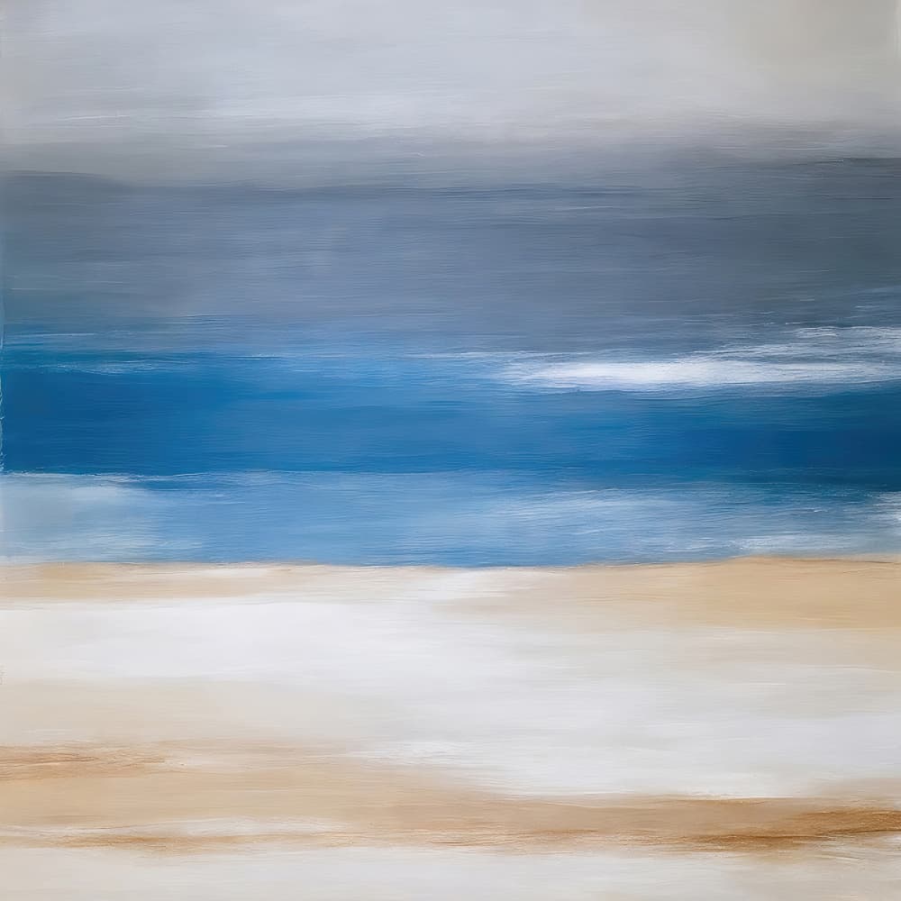 Abstract Ocean Horizon by Alpenglow Workshop — canvas wall art