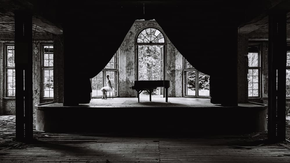 Solitary Stage Performance by Stefan Buder — canvas wall art