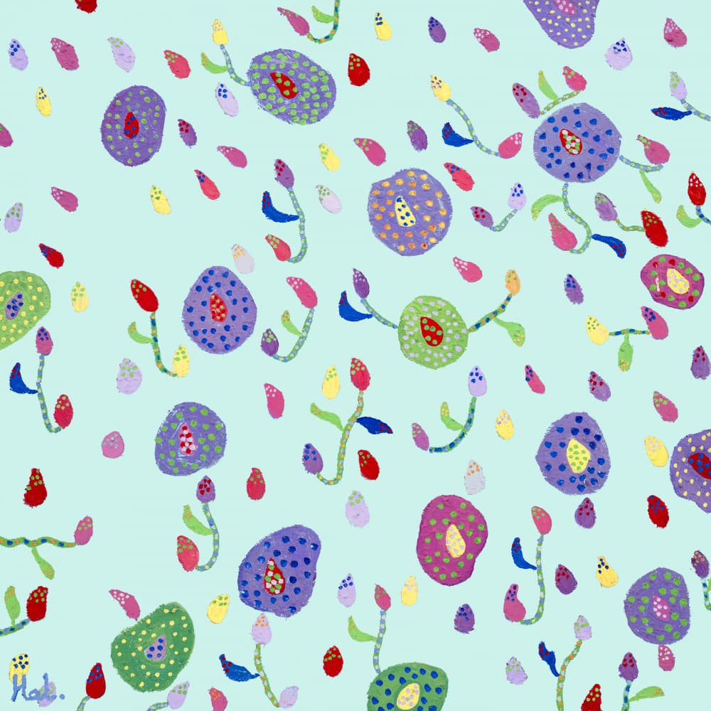 Whimsical Garden Pattern by Helen Joynson — canvas wall art