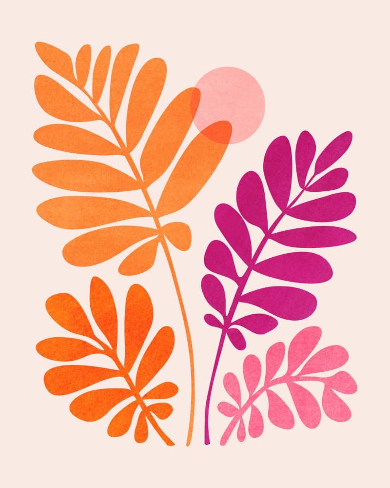 Minimal Summer Sunset 4x5 by Kristian Gallagher — canvas wall art