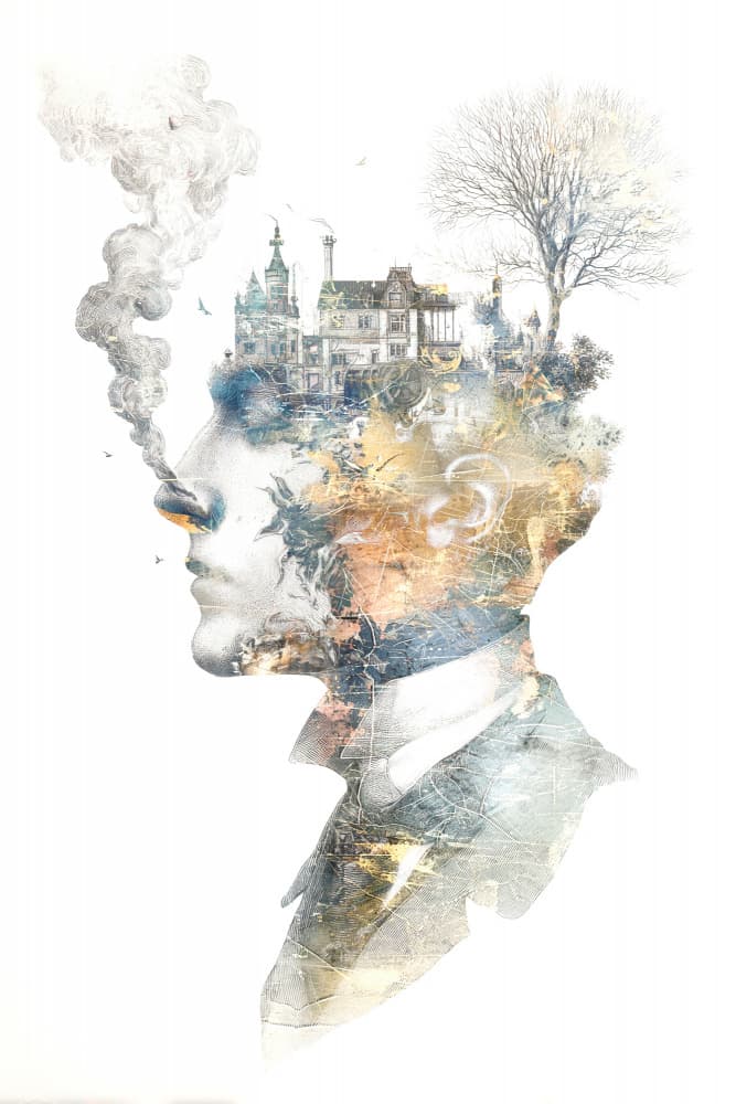Surreal Urban Mind by Rafal Kulik — canvas wall art