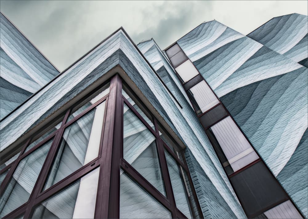 Modern Wavy Architecture by Gilbert Claes — canvas wall art