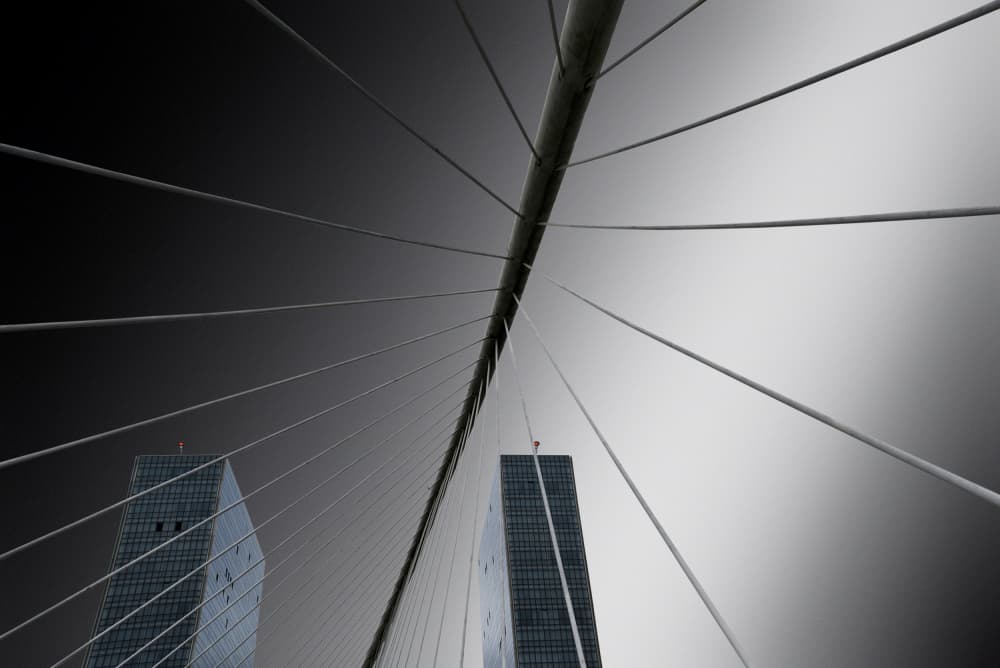Modern City Geometry by Jorge Pimenta — canvas wall art