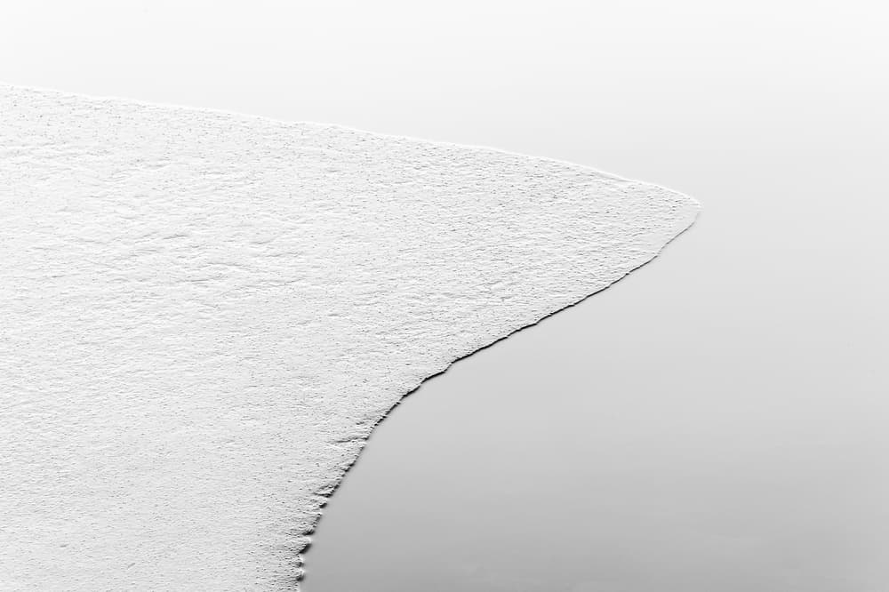 White Abstract Texture by Hilde Ghesquiere — canvas wall art