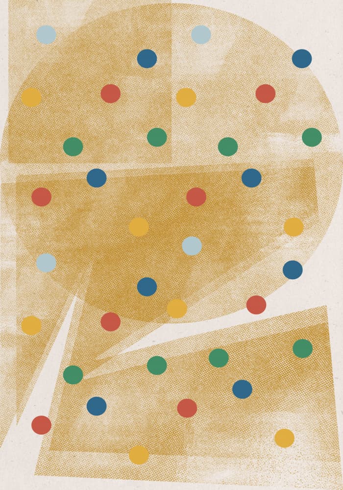 Polka Dot Harmony by THE MIUUS STUDIO — canvas wall art