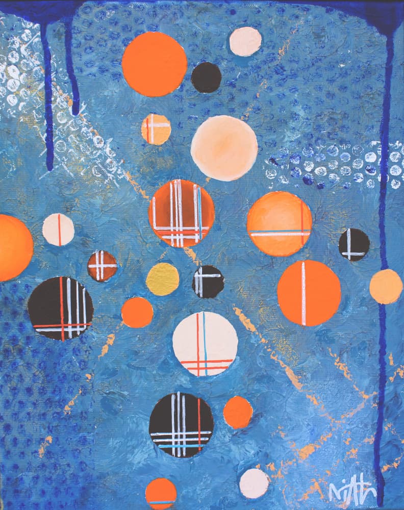 Vibrant Patterned Circles by Nicolas Alsterdal — canvas wall art