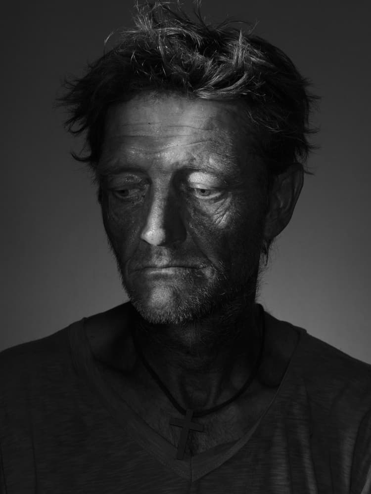 Thoughtful Man Portrait by Thabiet Kamaldien — canvas wall art