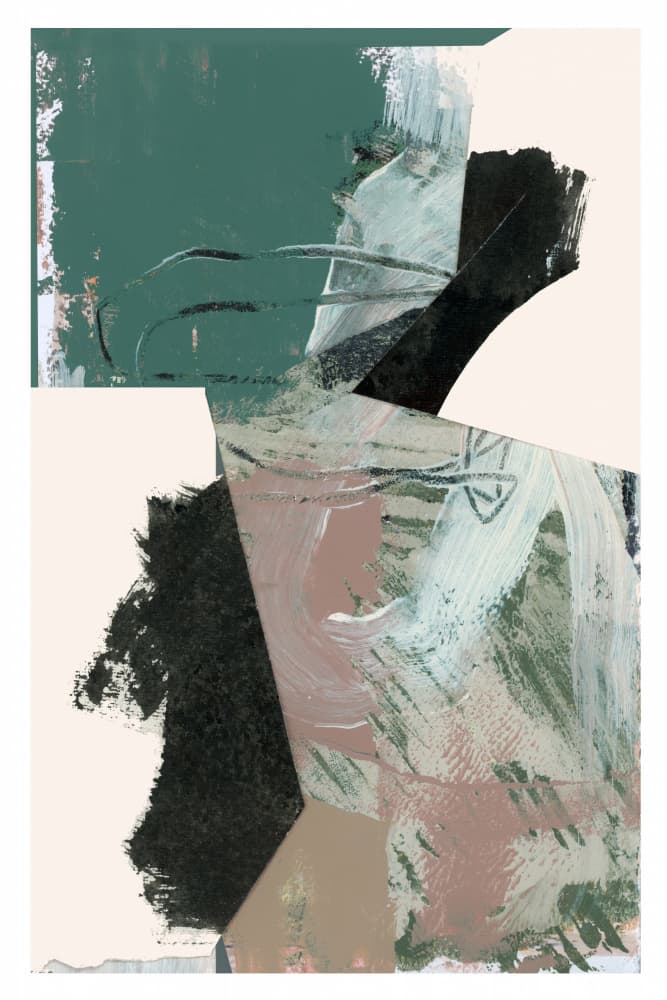 Abstract Green Forms by cartissi — canvas wall art