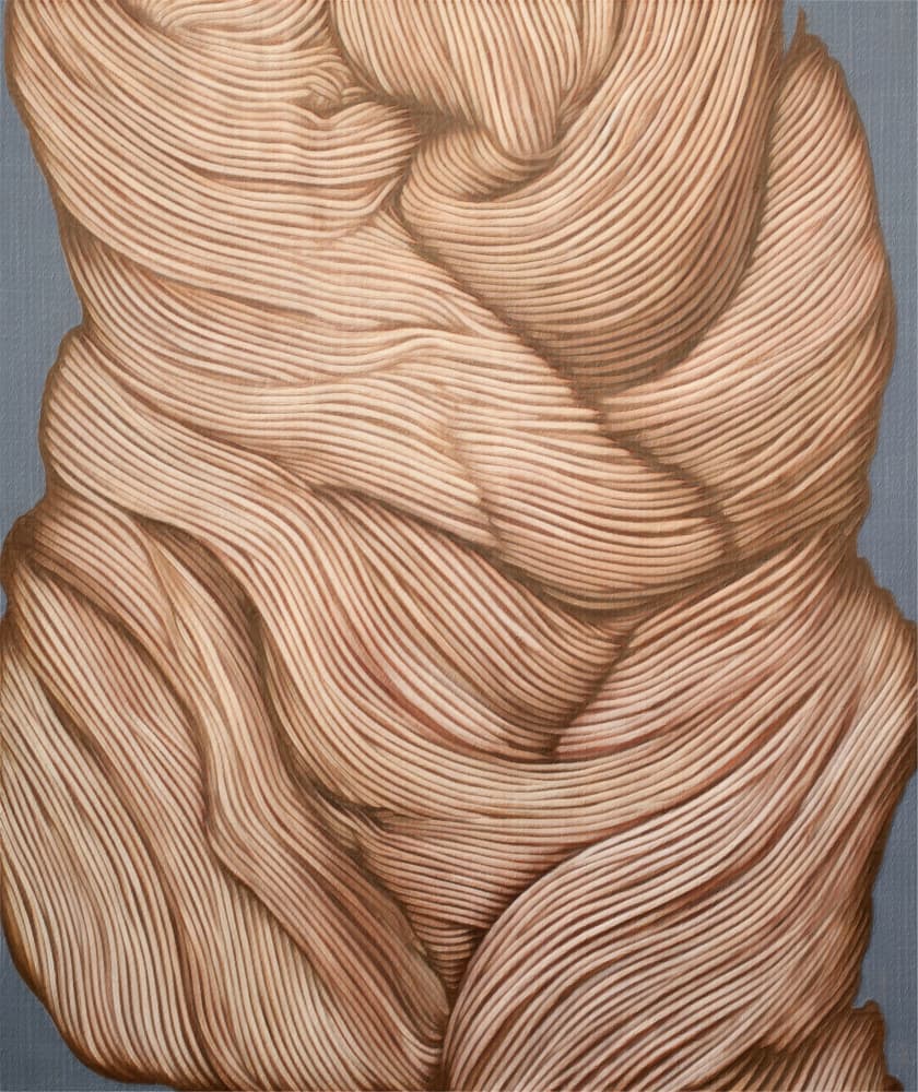 Flowing Textured Strands by Alma — canvas wall art