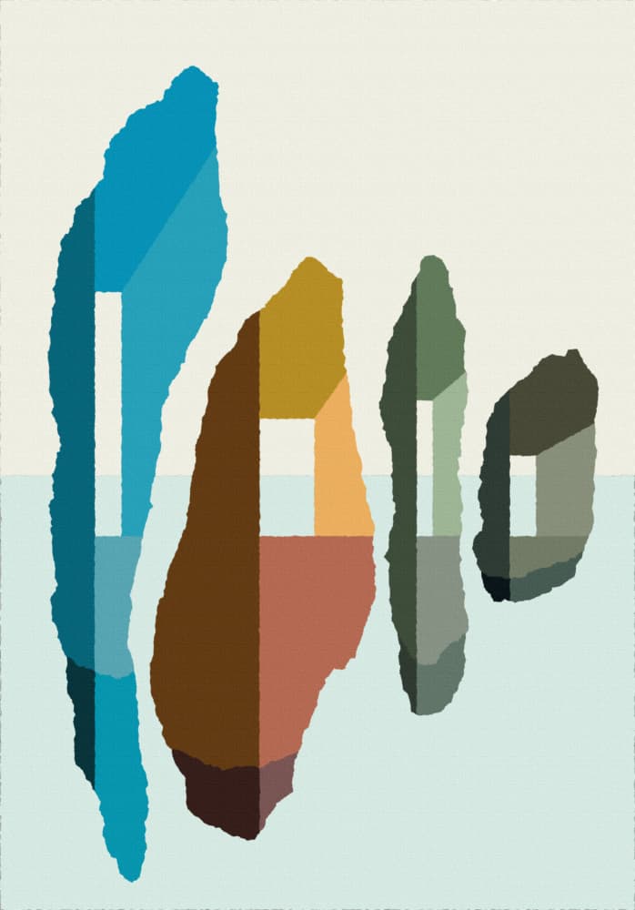 Serene Island Forms by Rafa Mateo — canvas wall art