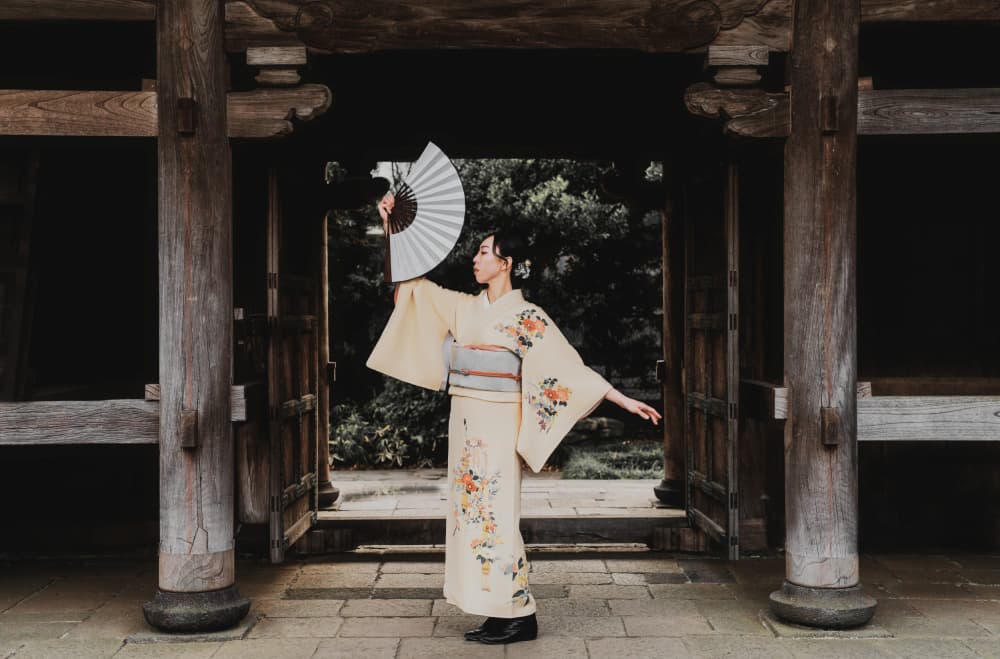 Japanese Kimono Grace by Taketoshi Onodera — canvas wall art