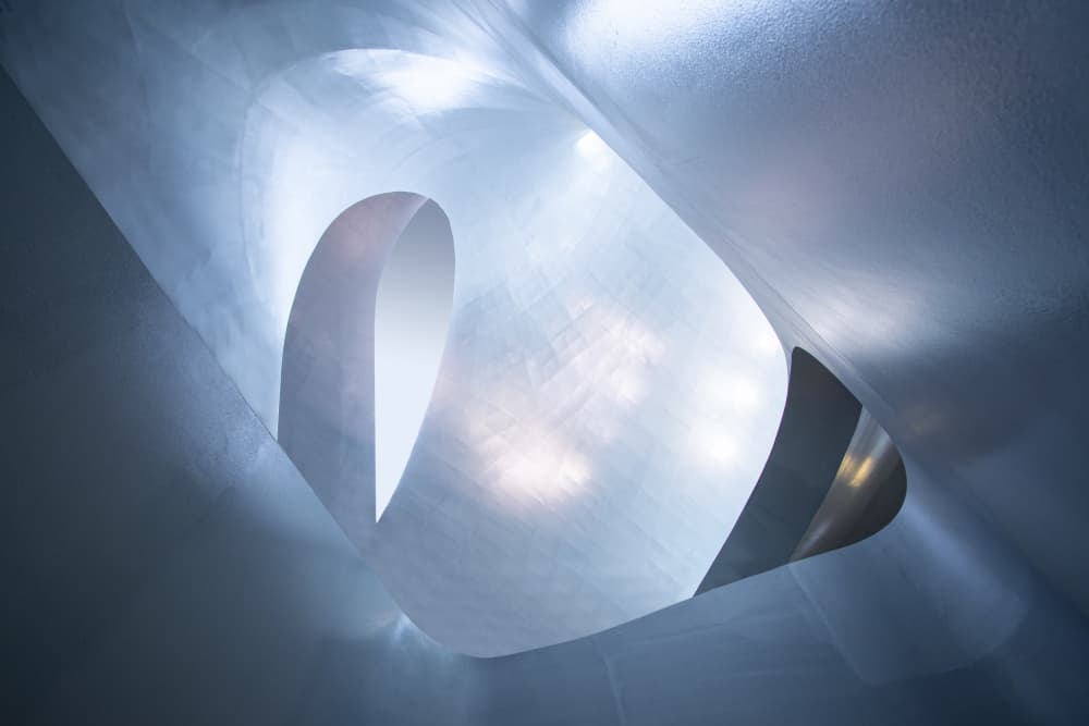 Modern Metallic Curves by Greetje van Son — canvas wall art