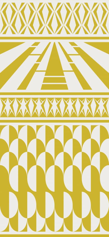 Deco Golden Horizon by Annick — canvas wall art