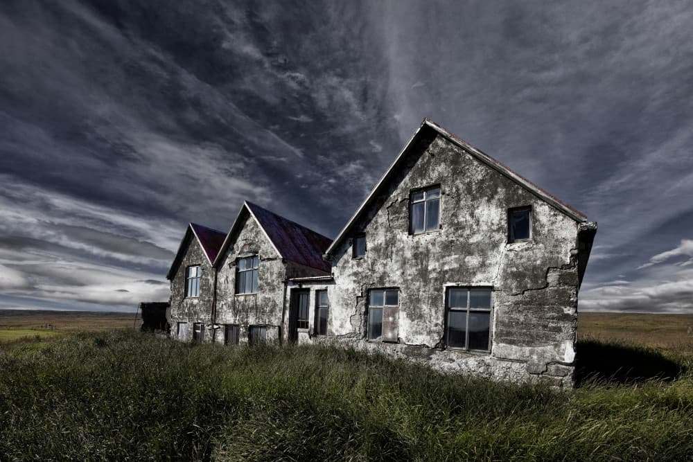 Eerie Abandoned Houses by Þorsteinn H. Ingibergsson — canvas wall art