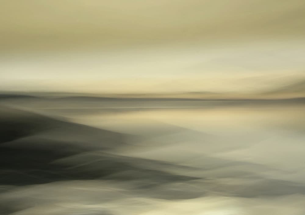 Abstract Horizon Haze by Christina Sillèn — canvas wall art