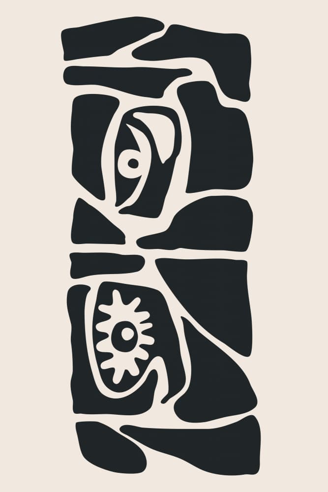 Ancient Tribal Totem by jay stanley — canvas wall art