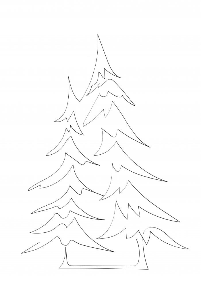 Stylized Pine Trees by Pictufy Studio II — canvas wall art