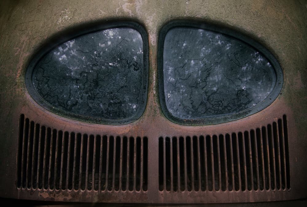 Aged Automotive Detail by Holger Droste — canvas wall art