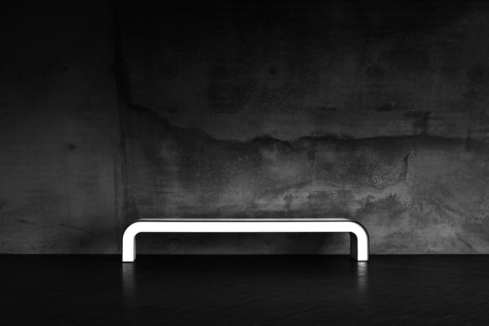 Modern Bench Glow by Rolf Endermann — canvas wall art