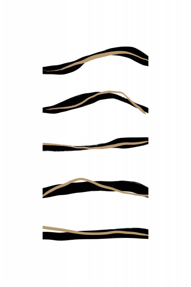 Flowing Stripes by uplusmestudio — canvas wall art