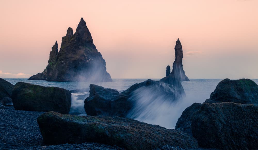 Twilight Sea Stacks by Rong Wei — canvas wall art