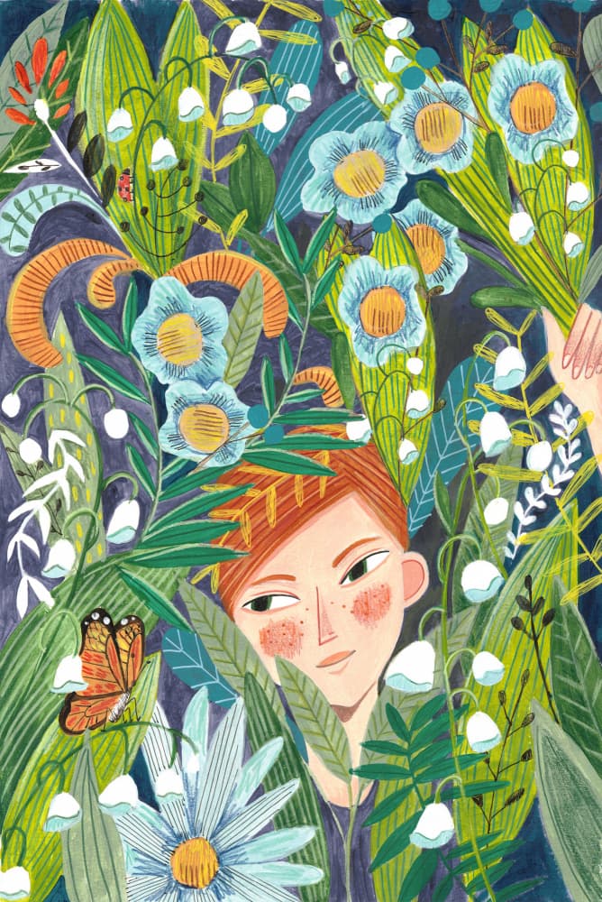 Woman in nature by Caroline Bonne Müller — canvas wall art