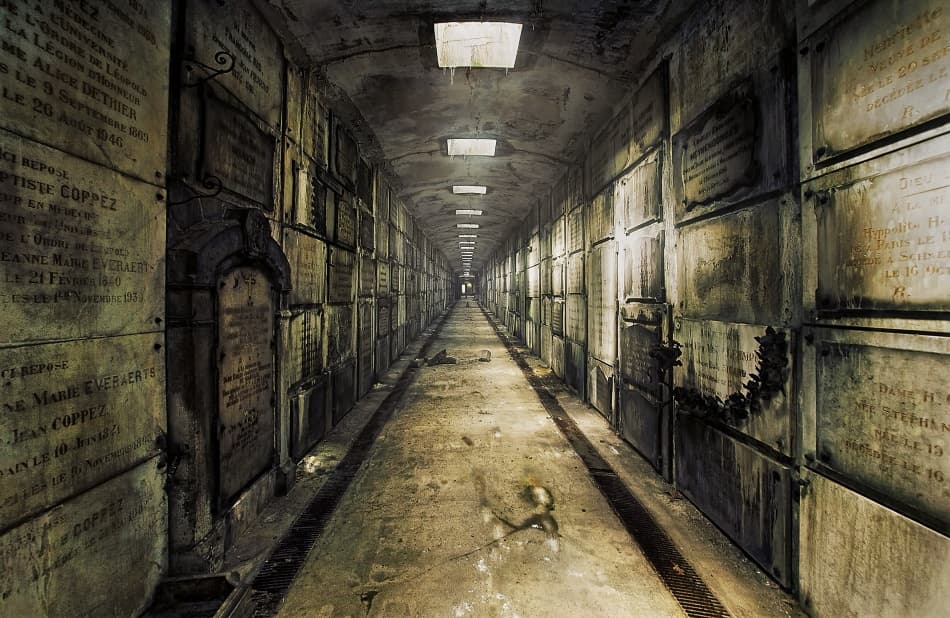 Long Dark Catacombs by Paul Boomsma — canvas wall art