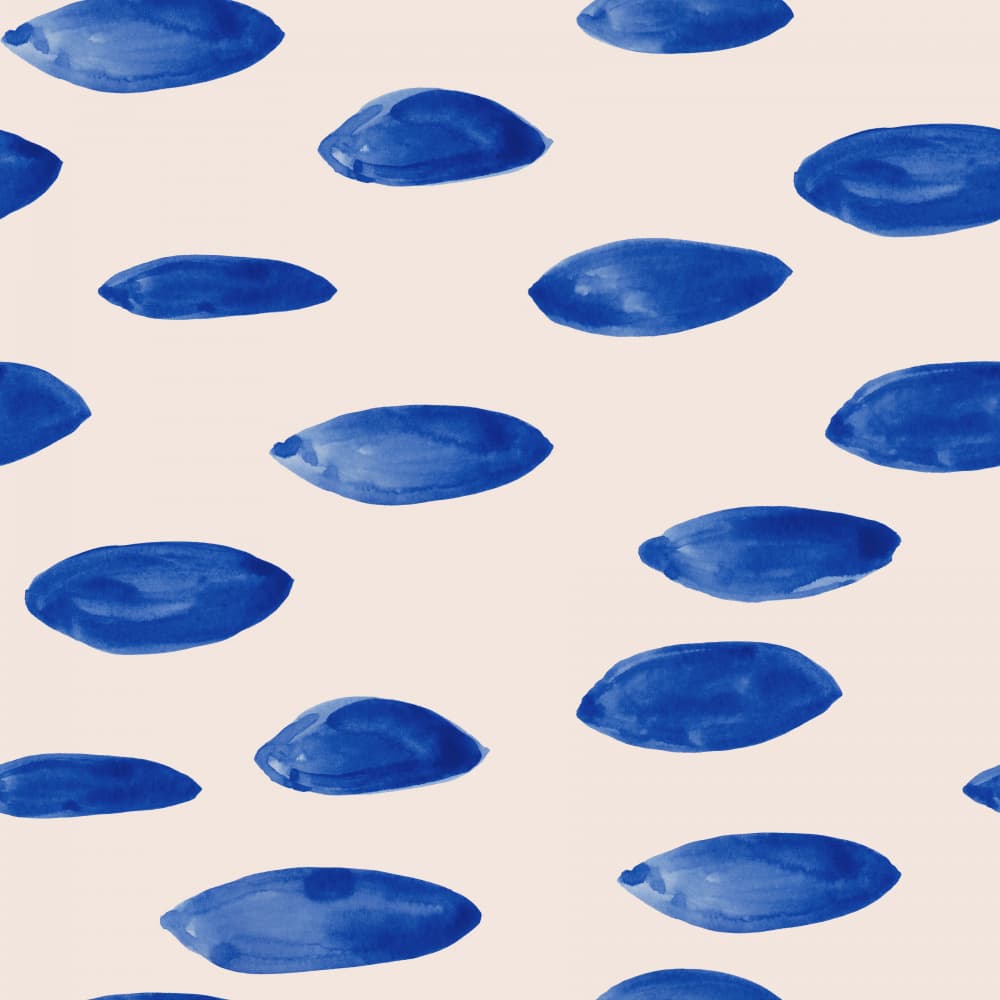 Blue Abstract Shapes by Irene Demetri — canvas wall art