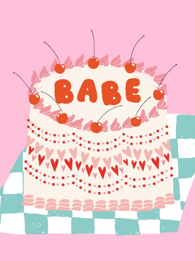 Sweet Babe Cake by Aislinn Simmonds — canvas wall art