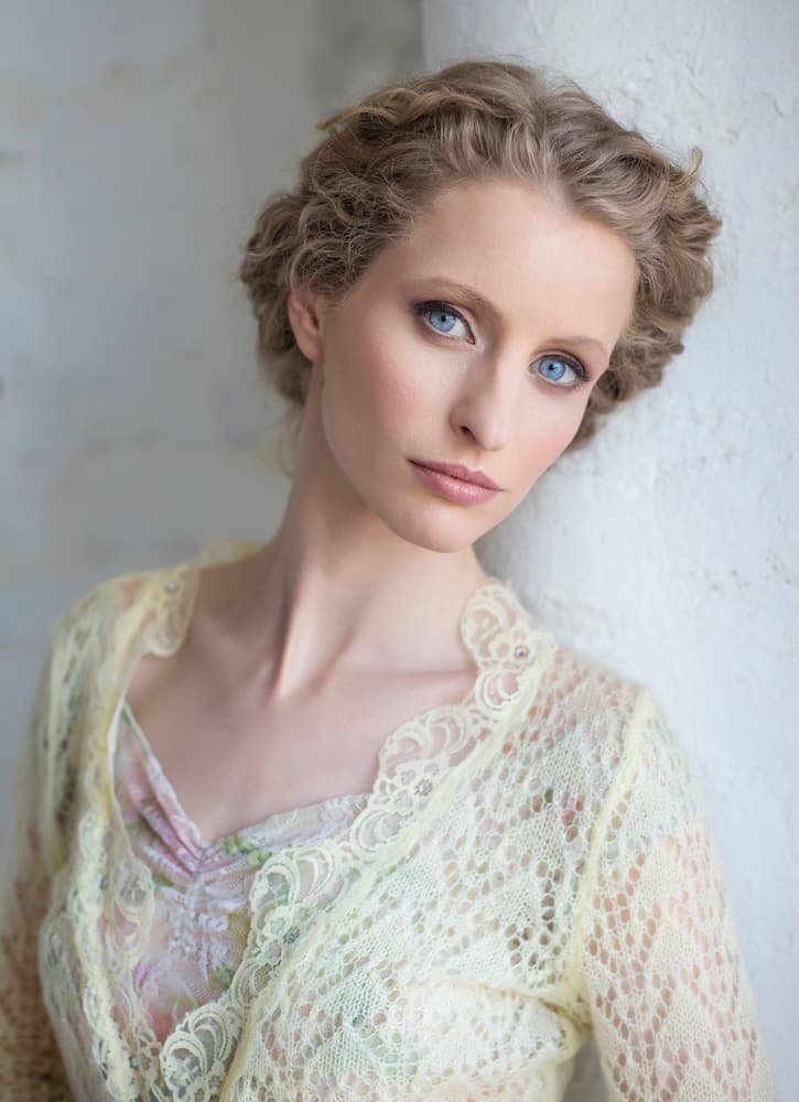 Serene Blonde Portrait by Catchlight Studio — canvas wall art