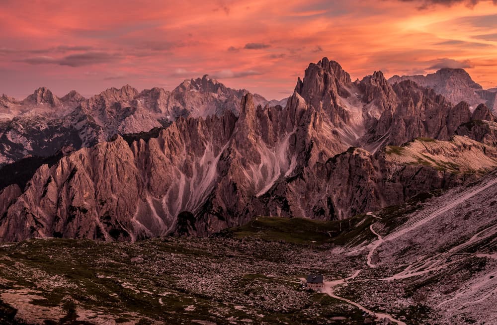 Majestic Mountain Sunset by Andreas Agazzi — canvas wall art