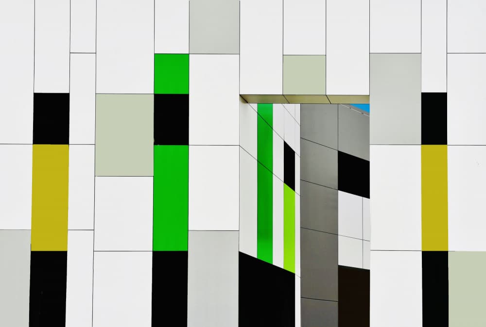 Colorful Block Architecture by Arnon Orbach — canvas wall art