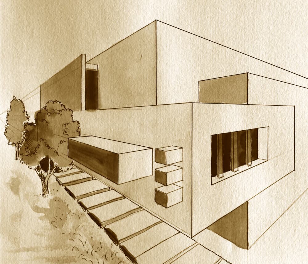 Modern House Design by Santhosh ch — canvas wall art