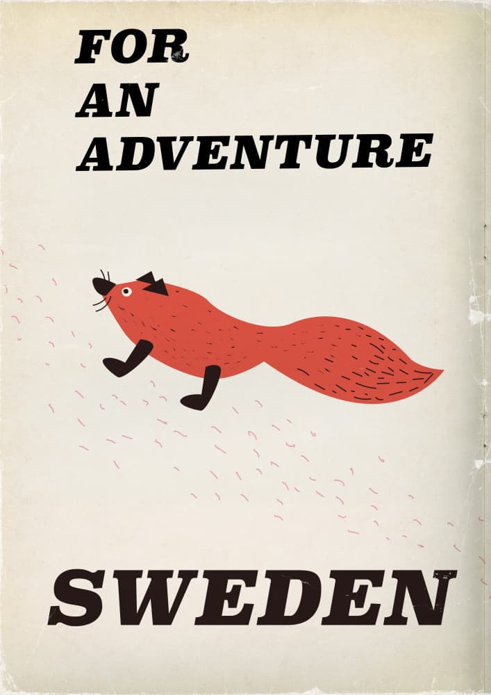 Swedish Fox Adventure by Nicholas — canvas wall art