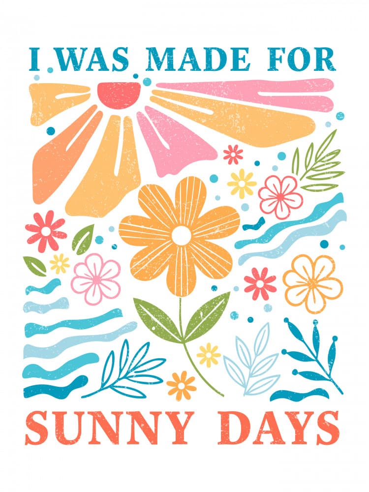 Sunny Days Flowers by Jolly and Dash — canvas wall art