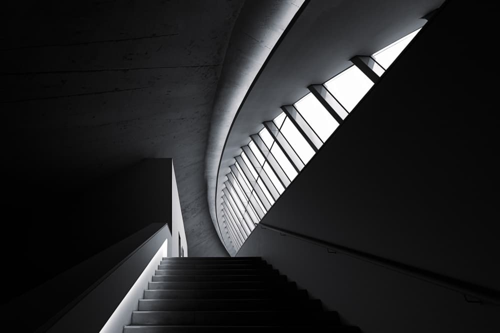 Architectural Light and Shadow by Roland Weber — canvas wall art
