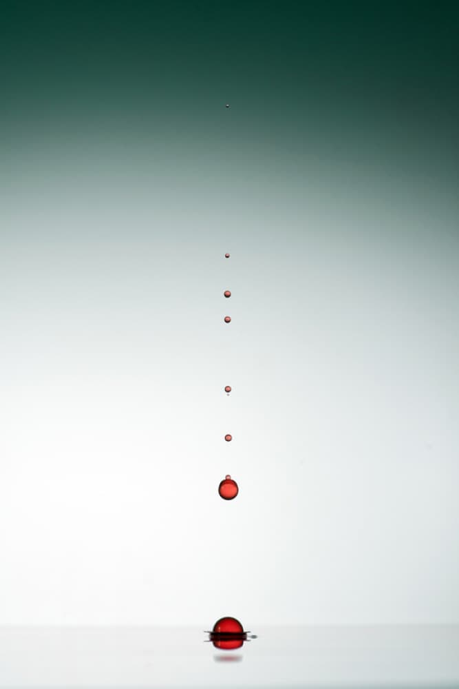 Red Drop Splash by Veli Aydogdu — canvas wall art
