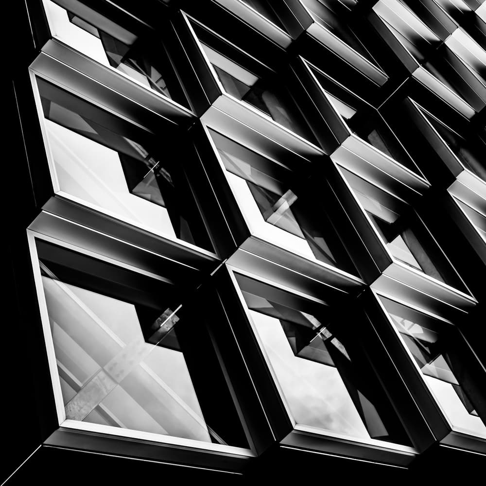 Modern Geometric Facade by Theodoor Ferdinand — canvas wall art