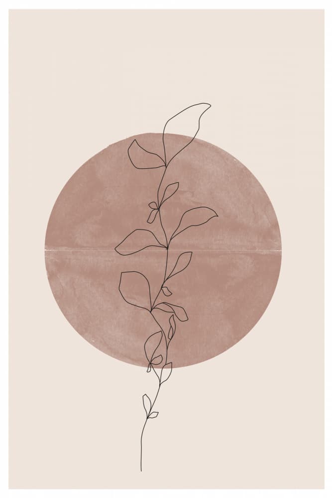 Circle and Vine by THE MIUUS STUDIO — canvas wall art