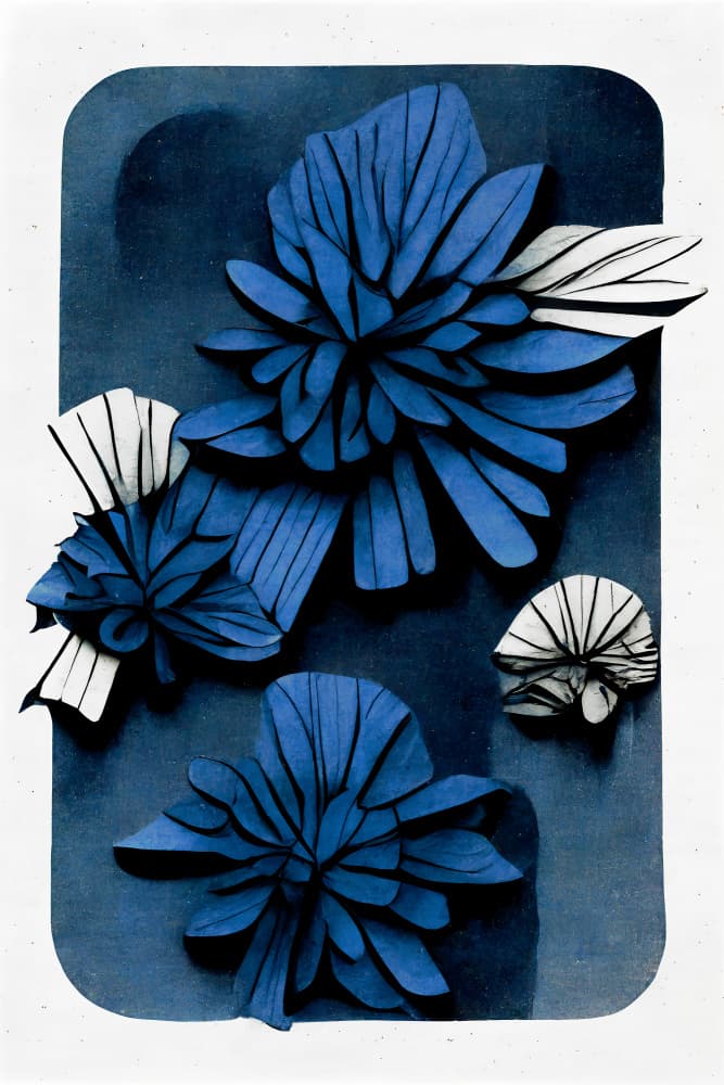 Blue Blossom Depth by Treechild — canvas wall art