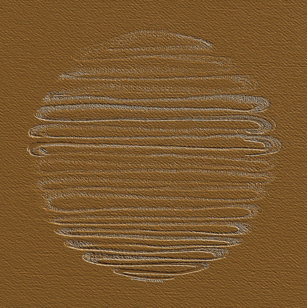 Abstract Textured Circle by Santhosh ch — canvas wall art