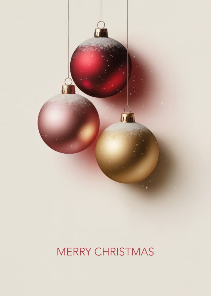 Sparkling Christmas Ornaments by Andreas Magnusson — canvas wall art