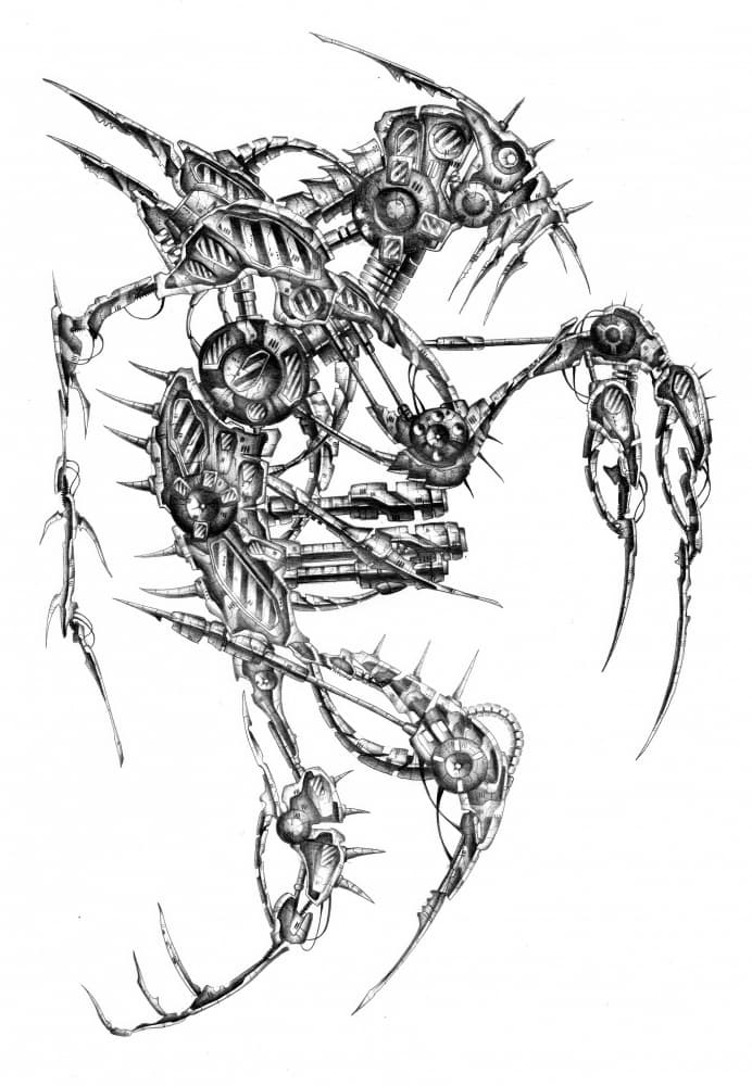 Menacing Mechanical Beast by Kulik — canvas wall art