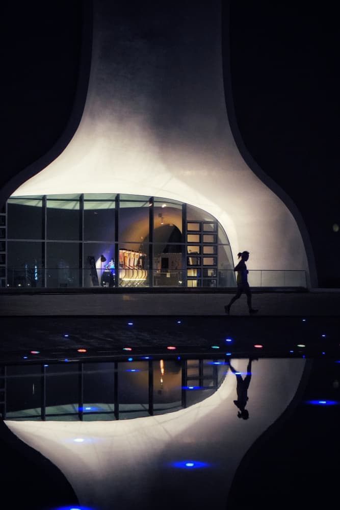 Sleek Night Reflection by Yi-Tang Wang — canvas wall art